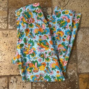 Big Bud Press Butterfly Bash Work Pants Light Blue Size Extra Small Ltd Edition